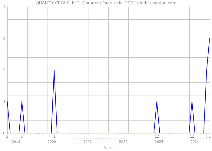 QUALITY GROUP, INC. (Panama) Page visits 2024 