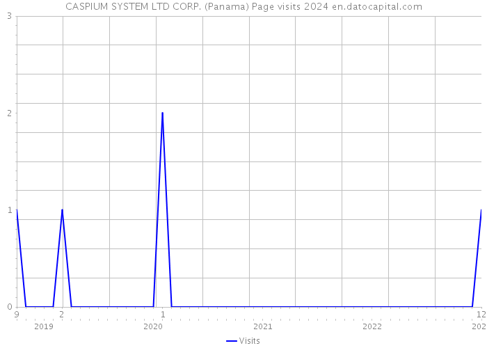 CASPIUM SYSTEM LTD CORP. (Panama) Page visits 2024 