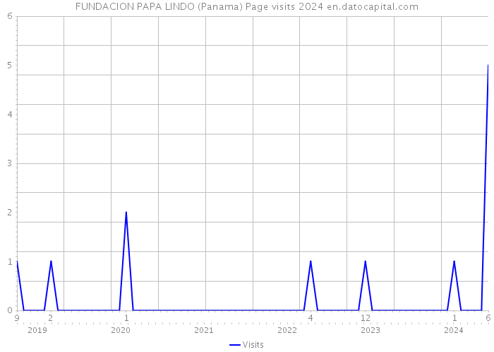FUNDACION PAPA LINDO (Panama) Page visits 2024 