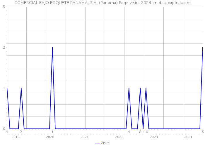 COMERCIAL BAJO BOQUETE PANAMA, S.A. (Panama) Page visits 2024 