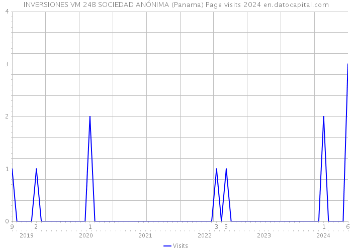 INVERSIONES VM 24B SOCIEDAD ANÓNIMA (Panama) Page visits 2024 