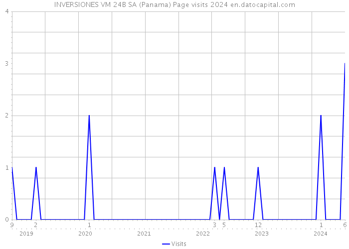 INVERSIONES VM 24B SA (Panama) Page visits 2024 