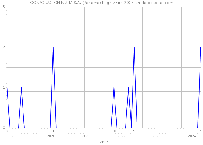 CORPORACION R & M S.A. (Panama) Page visits 2024 