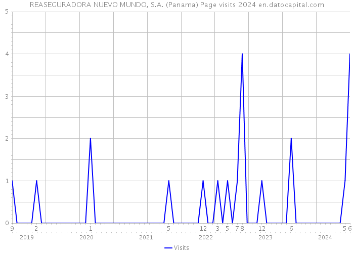 REASEGURADORA NUEVO MUNDO, S.A. (Panama) Page visits 2024 