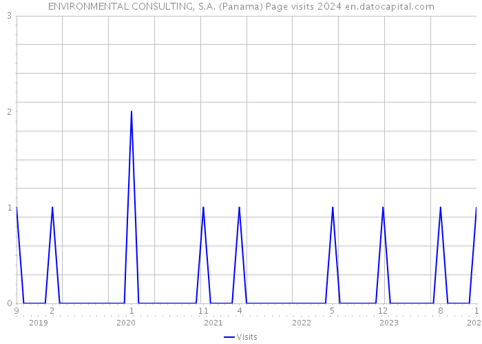 ENVIRONMENTAL CONSULTING, S.A. (Panama) Page visits 2024 