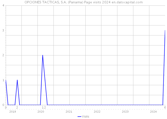 OPCIONES TACTICAS, S.A. (Panama) Page visits 2024 
