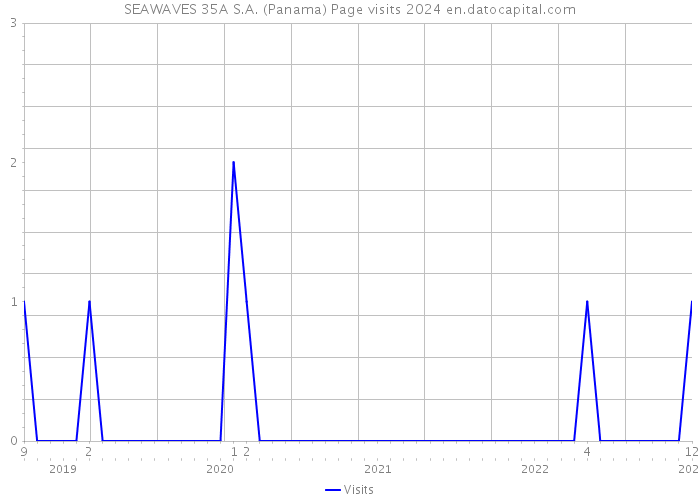 SEAWAVES 35A S.A. (Panama) Page visits 2024 
