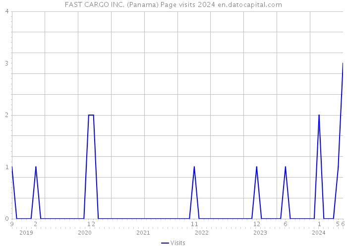 FAST CARGO INC. (Panama) Page visits 2024 