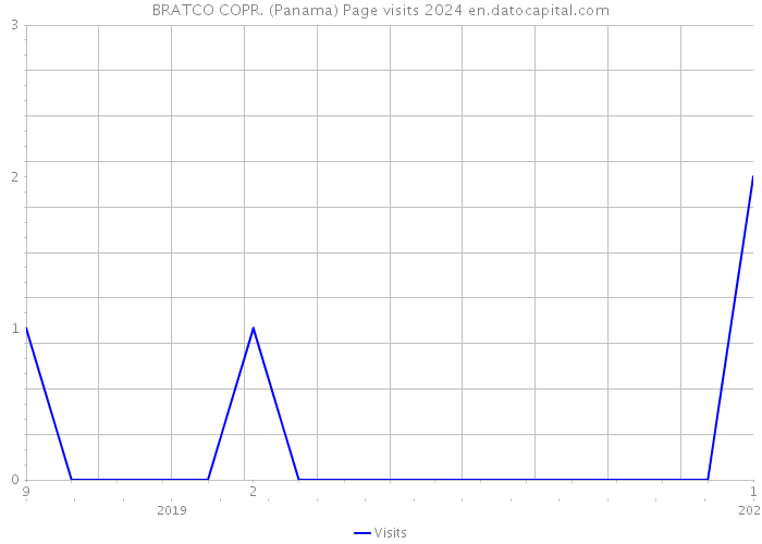 BRATCO COPR. (Panama) Page visits 2024 