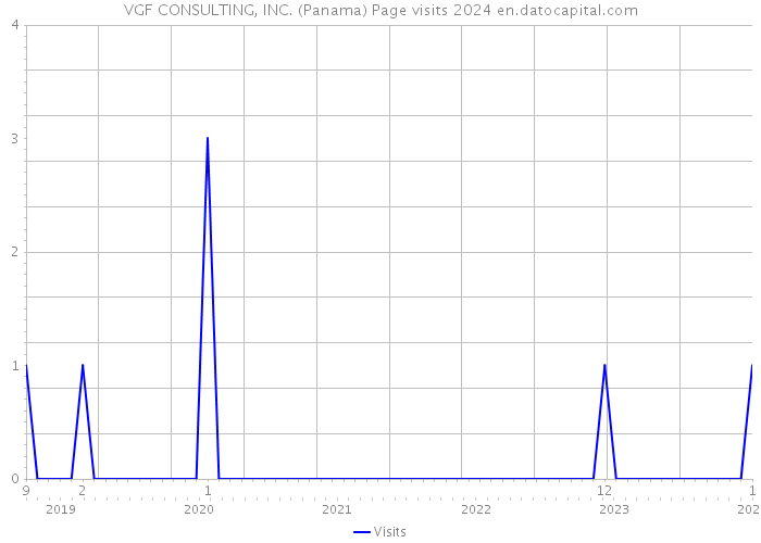 VGF CONSULTING, INC. (Panama) Page visits 2024 