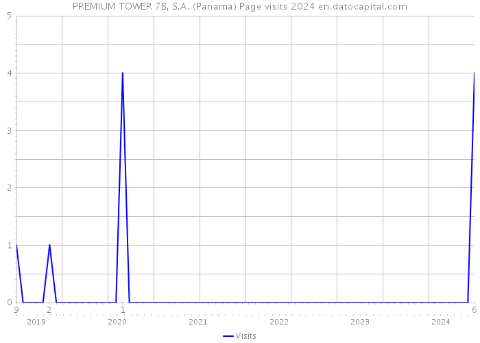 PREMIUM TOWER 7B, S.A. (Panama) Page visits 2024 