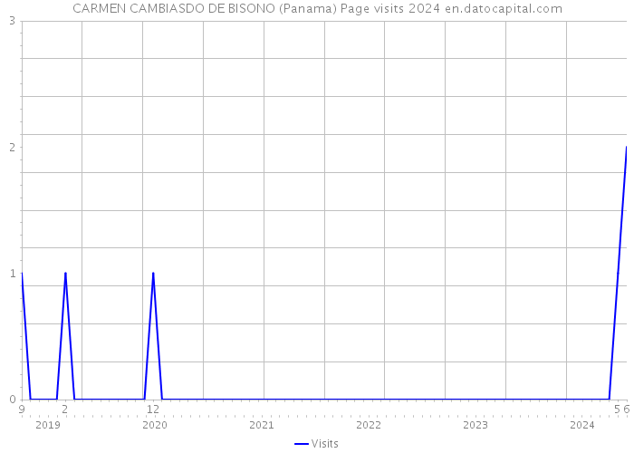 CARMEN CAMBIASDO DE BISONO (Panama) Page visits 2024 