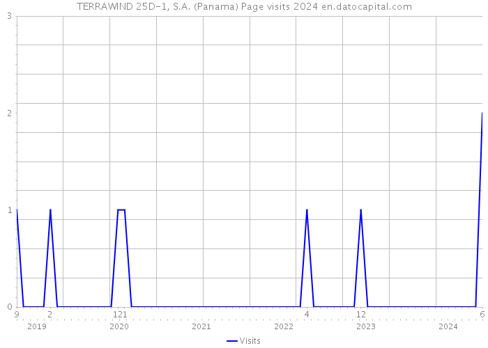 TERRAWIND 25D-1, S.A. (Panama) Page visits 2024 