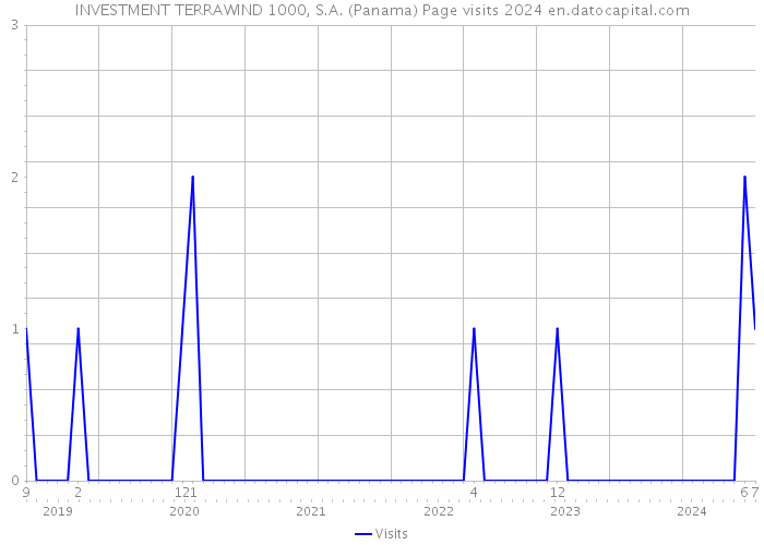 INVESTMENT TERRAWIND 1000, S.A. (Panama) Page visits 2024 
