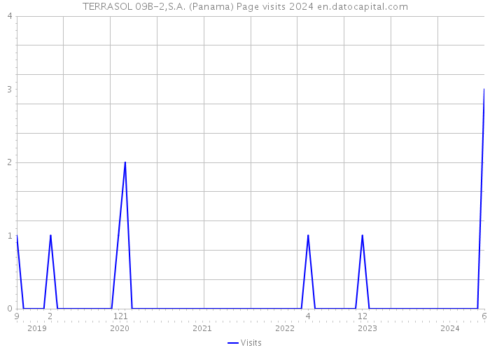 TERRASOL 09B-2,S.A. (Panama) Page visits 2024 