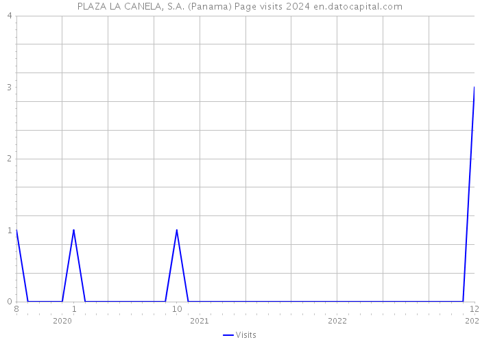 PLAZA LA CANELA, S.A. (Panama) Page visits 2024 