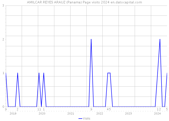 AMILCAR REYES ARAUZ (Panama) Page visits 2024 