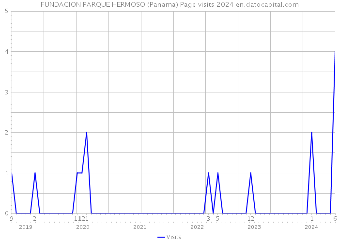 FUNDACION PARQUE HERMOSO (Panama) Page visits 2024 