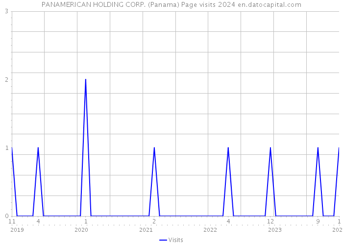 PANAMERICAN HOLDING CORP. (Panama) Page visits 2024 