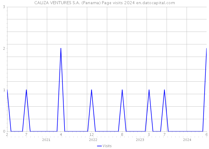 CALIZA VENTURES S.A. (Panama) Page visits 2024 