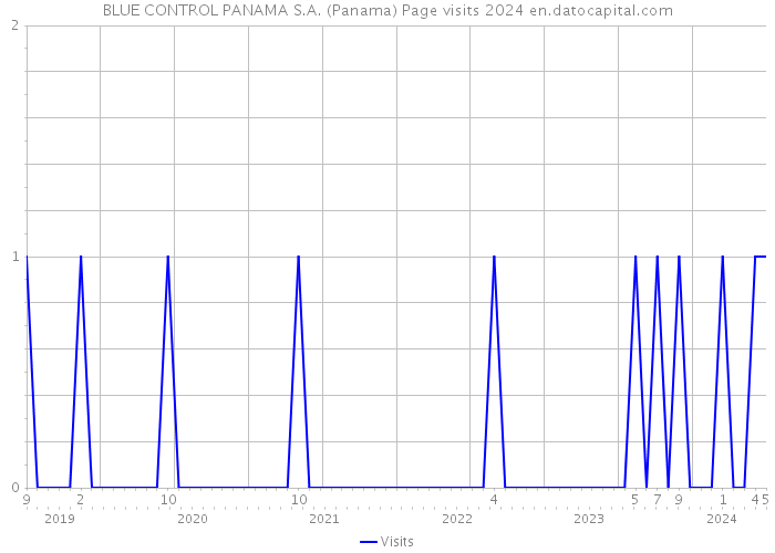 BLUE CONTROL PANAMA S.A. (Panama) Page visits 2024 