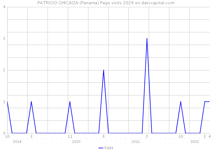 PATRICIO CHICAIZA (Panama) Page visits 2024 