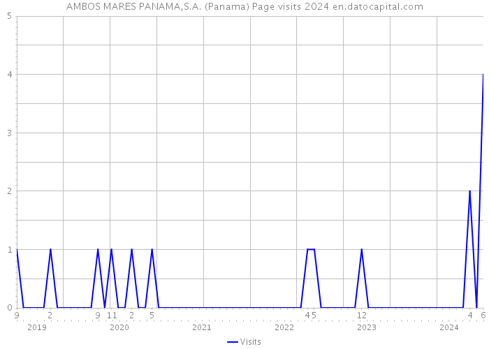 AMBOS MARES PANAMA,S.A. (Panama) Page visits 2024 