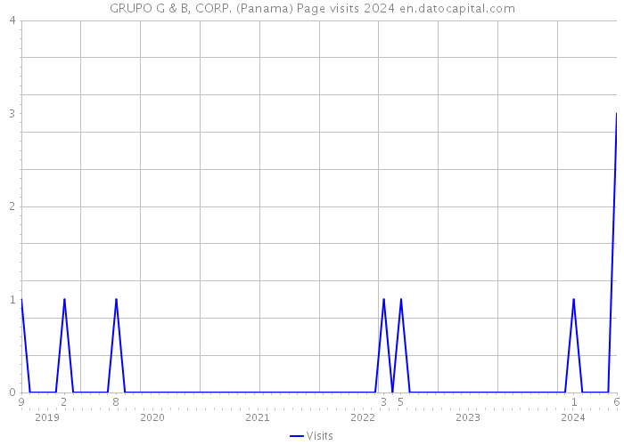 GRUPO G & B, CORP. (Panama) Page visits 2024 