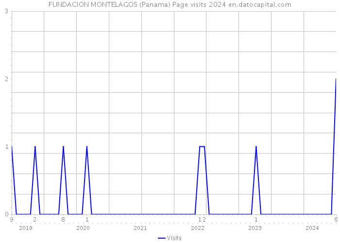 FUNDACION MONTELAGOS (Panama) Page visits 2024 