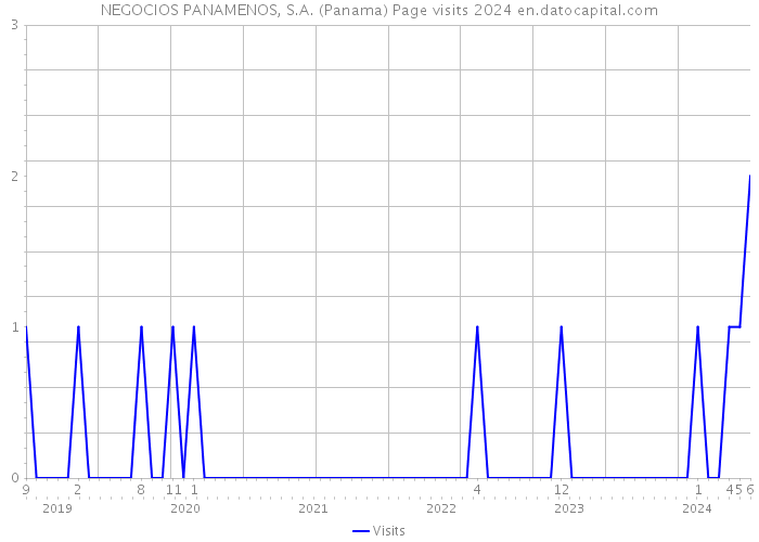 NEGOCIOS PANAMENOS, S.A. (Panama) Page visits 2024 