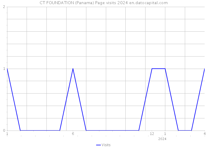 CT FOUNDATION (Panama) Page visits 2024 
