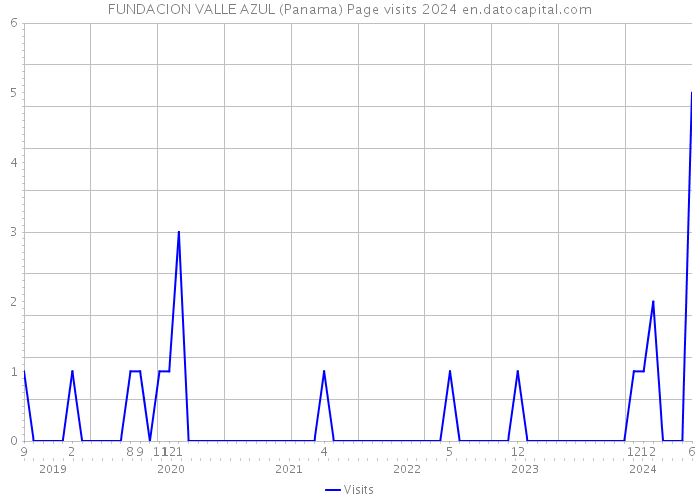 FUNDACION VALLE AZUL (Panama) Page visits 2024 
