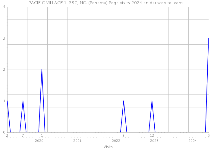 PACIFIC VILLAGE 1-33C,INC. (Panama) Page visits 2024 