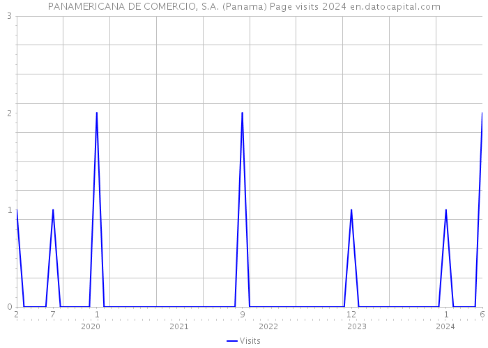 PANAMERICANA DE COMERCIO, S.A. (Panama) Page visits 2024 