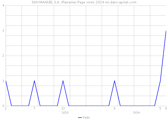 SAN MANUEL S.A. (Panama) Page visits 2024 