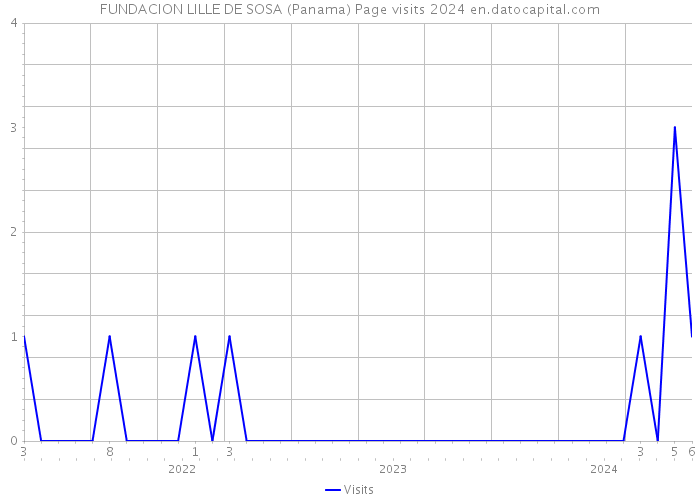 FUNDACION LILLE DE SOSA (Panama) Page visits 2024 