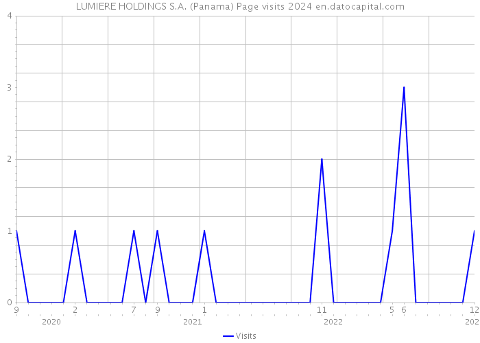 LUMIERE HOLDINGS S.A. (Panama) Page visits 2024 