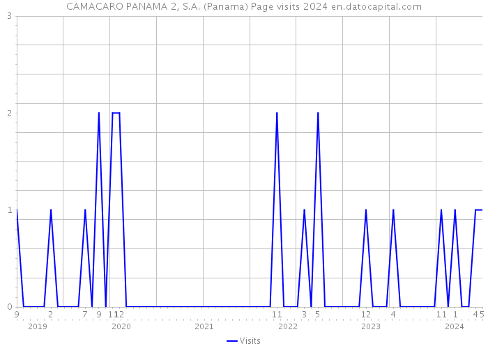 CAMACARO PANAMA 2, S.A. (Panama) Page visits 2024 