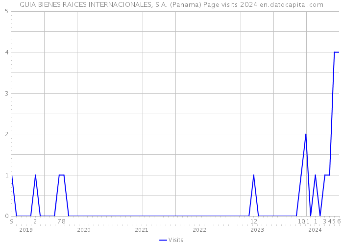 GUIA BIENES RAICES INTERNACIONALES, S.A. (Panama) Page visits 2024 