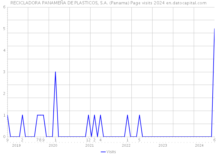 RECICLADORA PANAMEÑA DE PLASTICOS, S.A. (Panama) Page visits 2024 