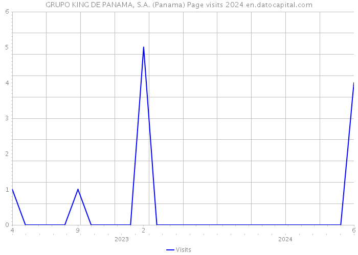 GRUPO KING DE PANAMA, S.A. (Panama) Page visits 2024 