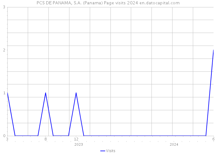 PCS DE PANAMA, S.A. (Panama) Page visits 2024 