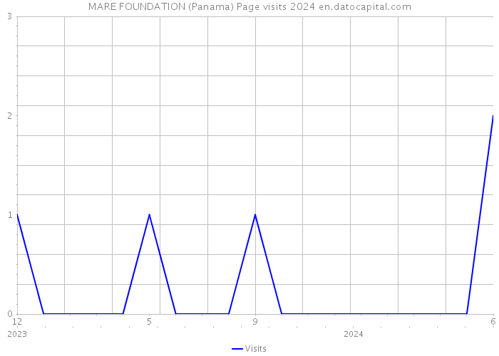 MARE FOUNDATION (Panama) Page visits 2024 