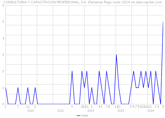CONSULTORIA Y CAPACITACION PROFESIONAL, S.A. (Panama) Page visits 2024 