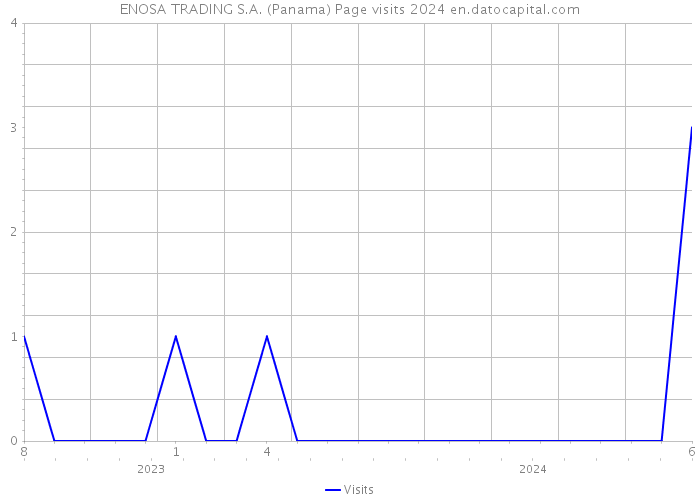 ENOSA TRADING S.A. (Panama) Page visits 2024 
