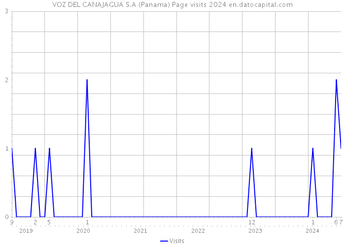 VOZ DEL CANAJAGUA S.A (Panama) Page visits 2024 