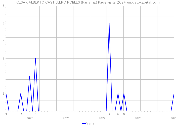 CESAR ALBERTO CASTILLERO ROBLES (Panama) Page visits 2024 
