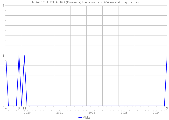 FUNDACION BCUATRO (Panama) Page visits 2024 