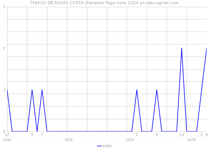 THIAGO DE SOUZA COSTA (Panama) Page visits 2024 