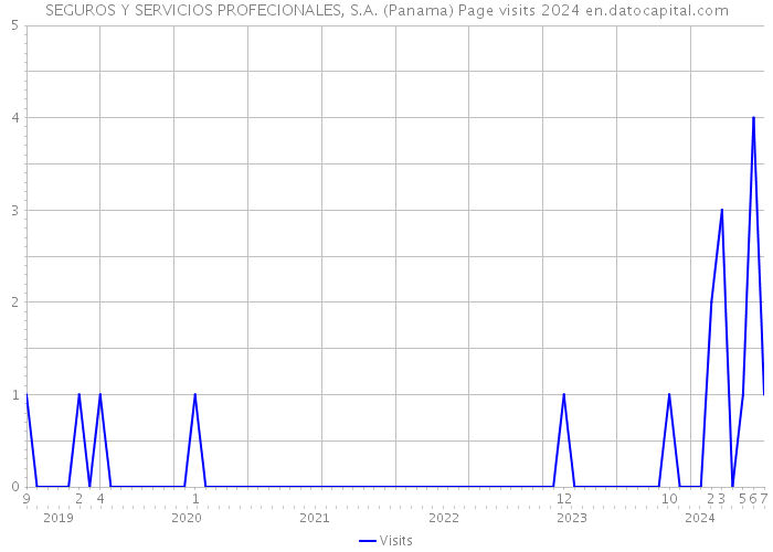 SEGUROS Y SERVICIOS PROFECIONALES, S.A. (Panama) Page visits 2024 